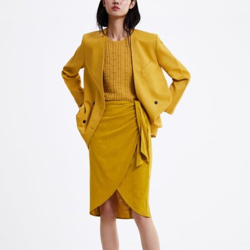 Zara knotted pareo skirt